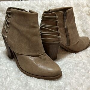 CLEARANCE! Jessica Simpson Brushed Leather Booties